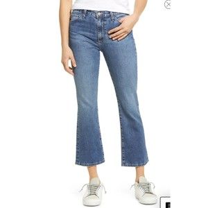 AG Denim Adriano Goldschmied Women's The Jodi Crop High Rise flare Jeans Size 32